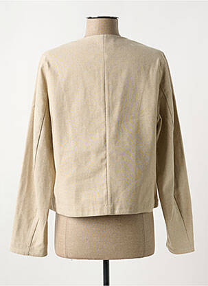 Veste casual col rond beige CAPTAIN TORTUE femme