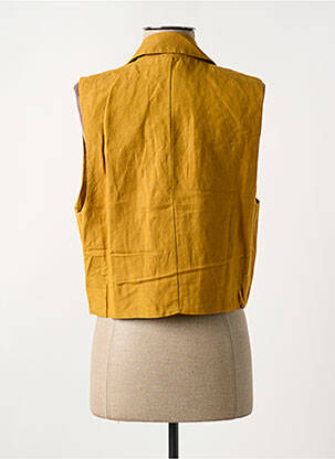Veste casual coupe cintrée jaune MAISON CAPTAIN femme