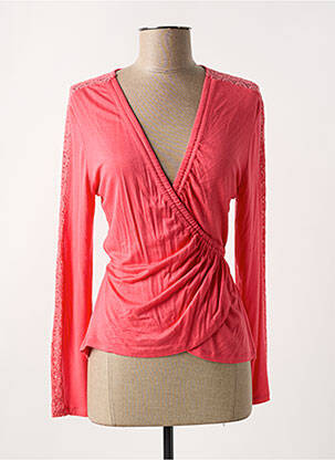 Gilet cache-cœur rose DREAMWEAR BY JAVA pour femme