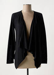 Gilet manches longues noir DREAMWEAR BY JAVA pour femme seconde vue