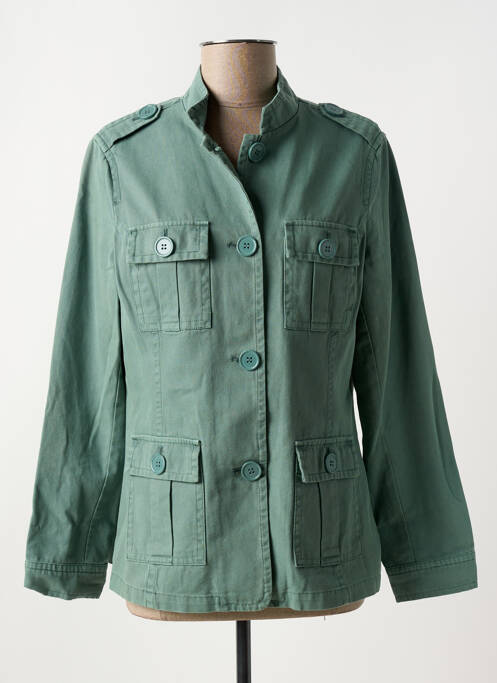 Veste casual col chemisier vert CAPTAIN TORTUE femme
