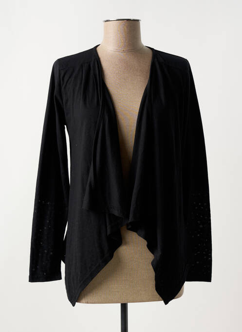 Gilet manches longues noir DREAMWEAR BY JAVA pour femme