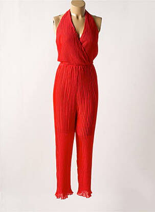 Combi-pantalon fines bretelles fines bretelles rouge SIGNATURE BY CAPTAIN TORTUE femme