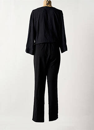 Combi-pantalon tissage crêpe manches 3/4 noir TREND BY CAPTAIN TORTUE femme