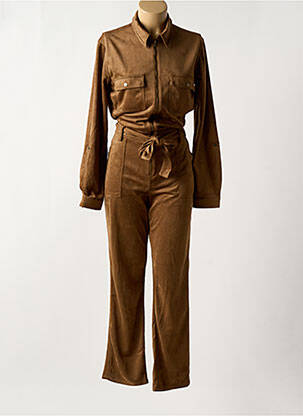 Combi-pantalon poches manches longues marron CAPTAIN TORTUE femme