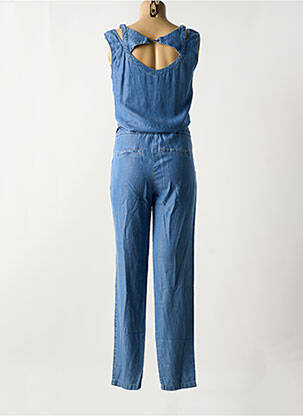 Combi-pantalon fermeture boutonnée sur le devant sans manche bleu MISS BY CAPTAIN TORTUE femme