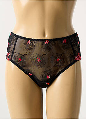 Tanga stretch noir ALLANDE femme