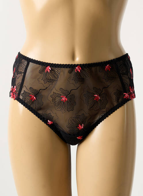 Tanga noir ALLANDE pour femme