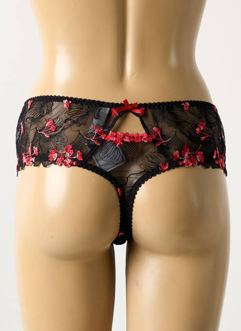 Tanga noir ALLANDE pour femme