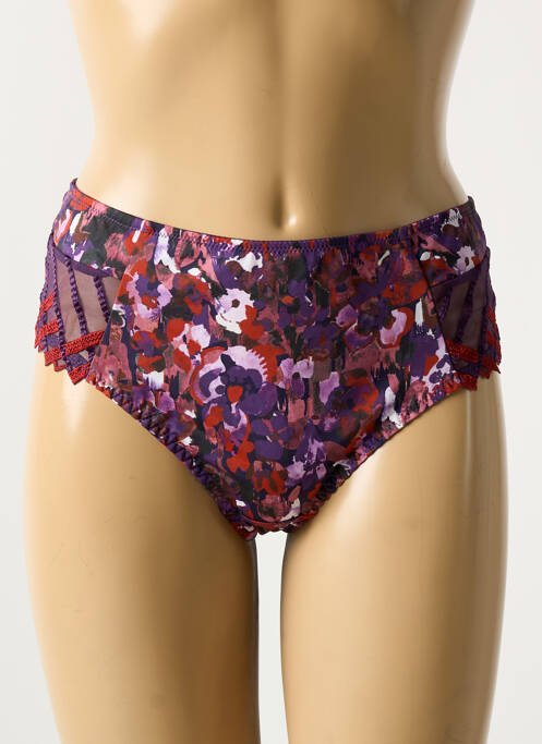 Tanga violet ALLANDE pour femme