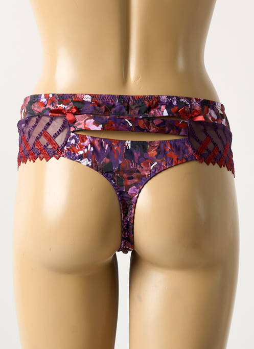 Tanga violet ALLANDE pour femme