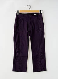 Pantalon droit stretch taille normale violet MISS CAPTAIN femme