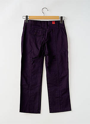 Pantalon droit stretch taille normale violet MISS CAPTAIN femme