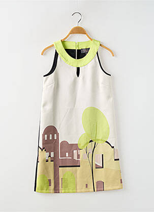 Robe courte sans manche sans manche vert LITTLE MISS BY CAPTAIN TORTUE femme