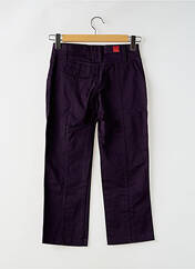 Pantalon droit violet MISS CAPTAIN pour femme seconde vue