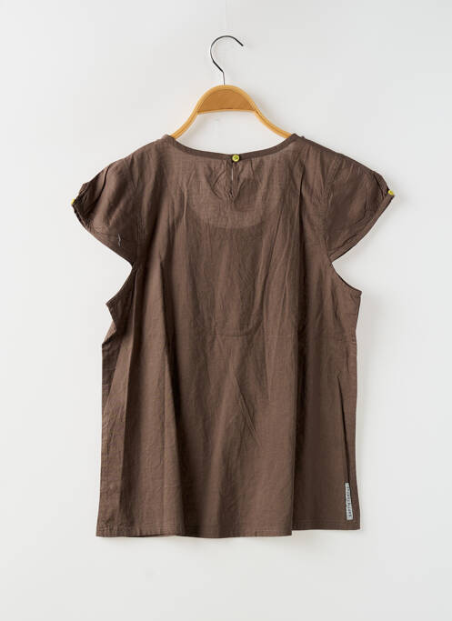 Blouse marron CAPT'N TORTUE pour fille