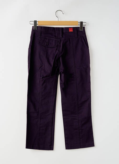 Pantalon droit violet MISS CAPTAIN pour femme