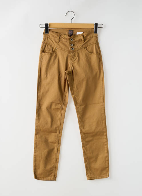 Pantalon slim jaune LITTLE MISS BY CAPTAIN TORTUE pour femme