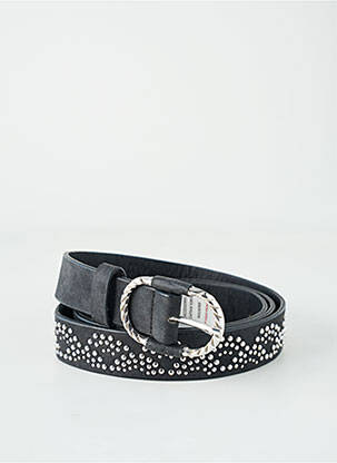 Ceinture effet matière satinée noir CAPTAIN TORTUE femme