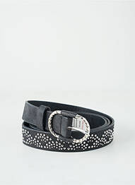Ceinture effet matière satinée noir CAPTAIN TORTUE femme