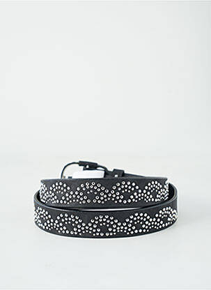 Ceinture effet matière satinée noir CAPTAIN TORTUE femme