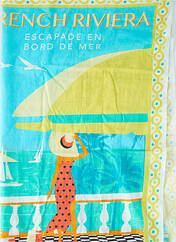 Foulard bleu CAPTAIN TORTUE pour femme seconde vue