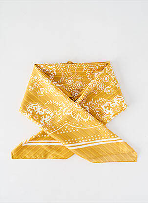 Foulard jaune CAPTAIN TORTUE pour femme
