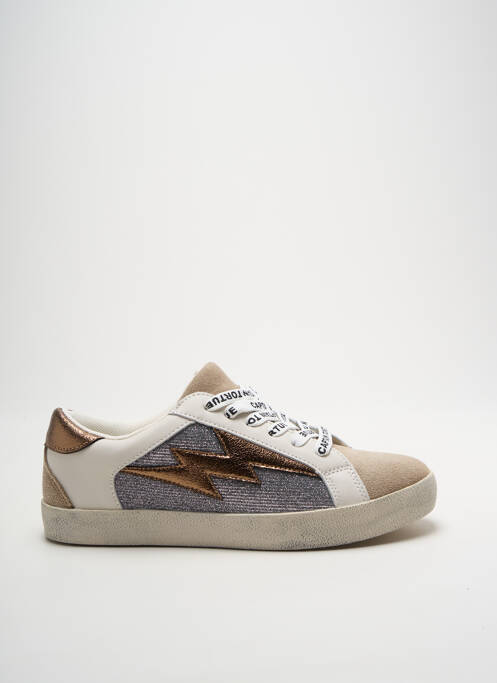 Baskets argent CAPTAIN TORTUE pour femme