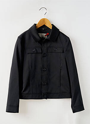 Veste casual fermeture boutonnée sur le devant noir WEISE fille