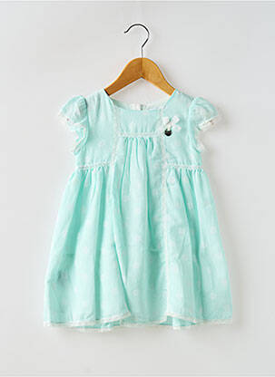 Robe mi-longue manches courtes manches courtes bleu MAYORAL fille