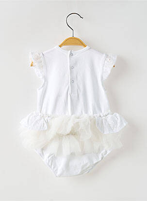 Body col rond manches courtes blanc MAYORAL fille