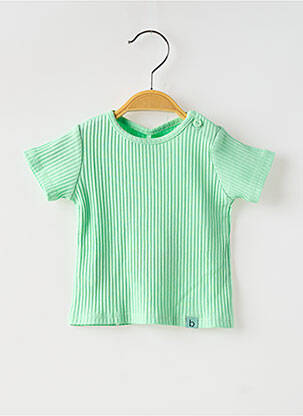 T-shirt coupe droite manches courtes vert BOBOLI fille