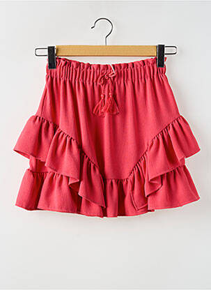 Jupe courte coupe fluide rouge MAYORAL fille