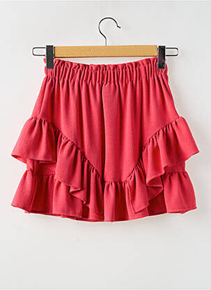 Jupe courte coupe fluide rouge MAYORAL fille