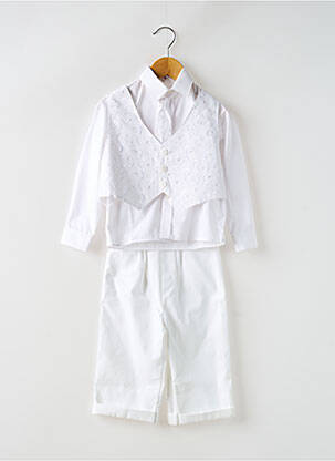 Ensemble pantalon coupe droite blanc CHRISTELLA garçon