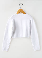 Gilet manches longues blanc LOSAN pour fille seconde vue
