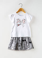 Ensemble jupe blanc MAYORAL pour fille seconde vue