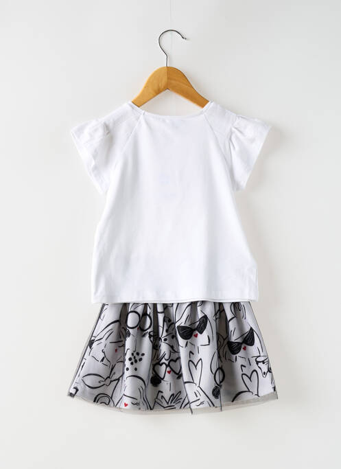 Ensemble jupe blanc MAYORAL pour fille