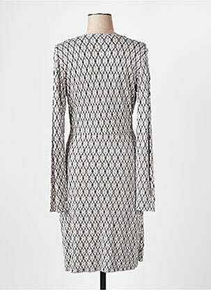 Robe mi-longue imprimé fantaisie manches longues gris GERRY WEBER femme