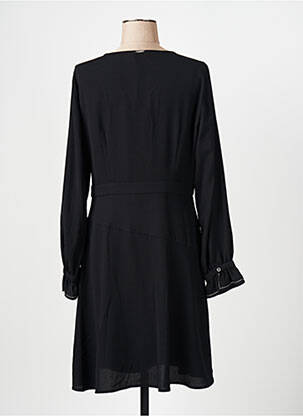 Robe mi-longue manches longues manches longues noir LIU JO femme