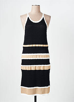 Robe mi-longue sans manche sans manche noir LIU JO femme