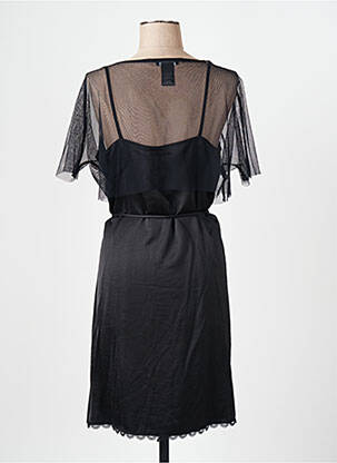 Robe mi-longue coupe cintrée fines bretelles noir COP COPINE femme
