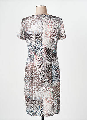 Robe mi-longue imprimé fantaisie manches courtes gris GERRY WEBER femme