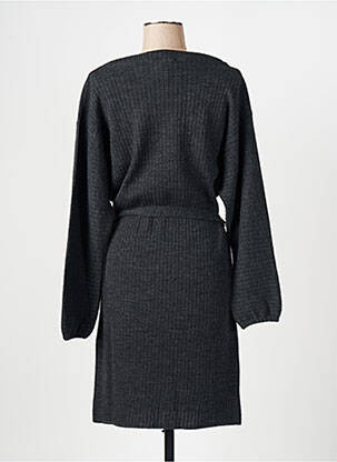 Robe pull coupe cintrée manches longues gris LA FEE MARABOUTEE femme
