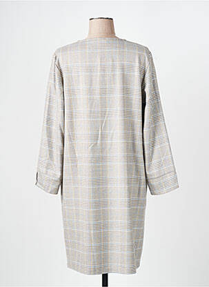 Robe mi-longue manches longues manches longues gris SIGNE NATURE femme
