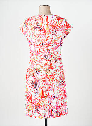 Robe mi-longue imprimé fantaisie manches courtes rose GERRY WEBER femme