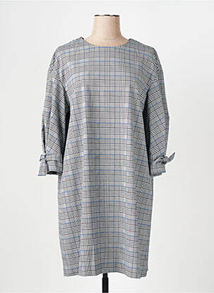 Robe mi-longue manches longues manches longues gris TOMMY HILFIGER femme