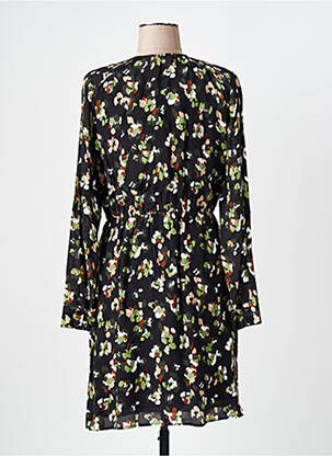 Robe mi-longue imprimé fantaisie manches longues noir LIU JO femme