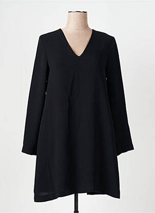 Robe mi-longue manches longues manches longues noir COP COPINE femme
