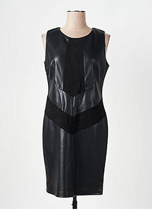 Robe mi-longue sans manche sans manche noir JUS D'ORANGE femme